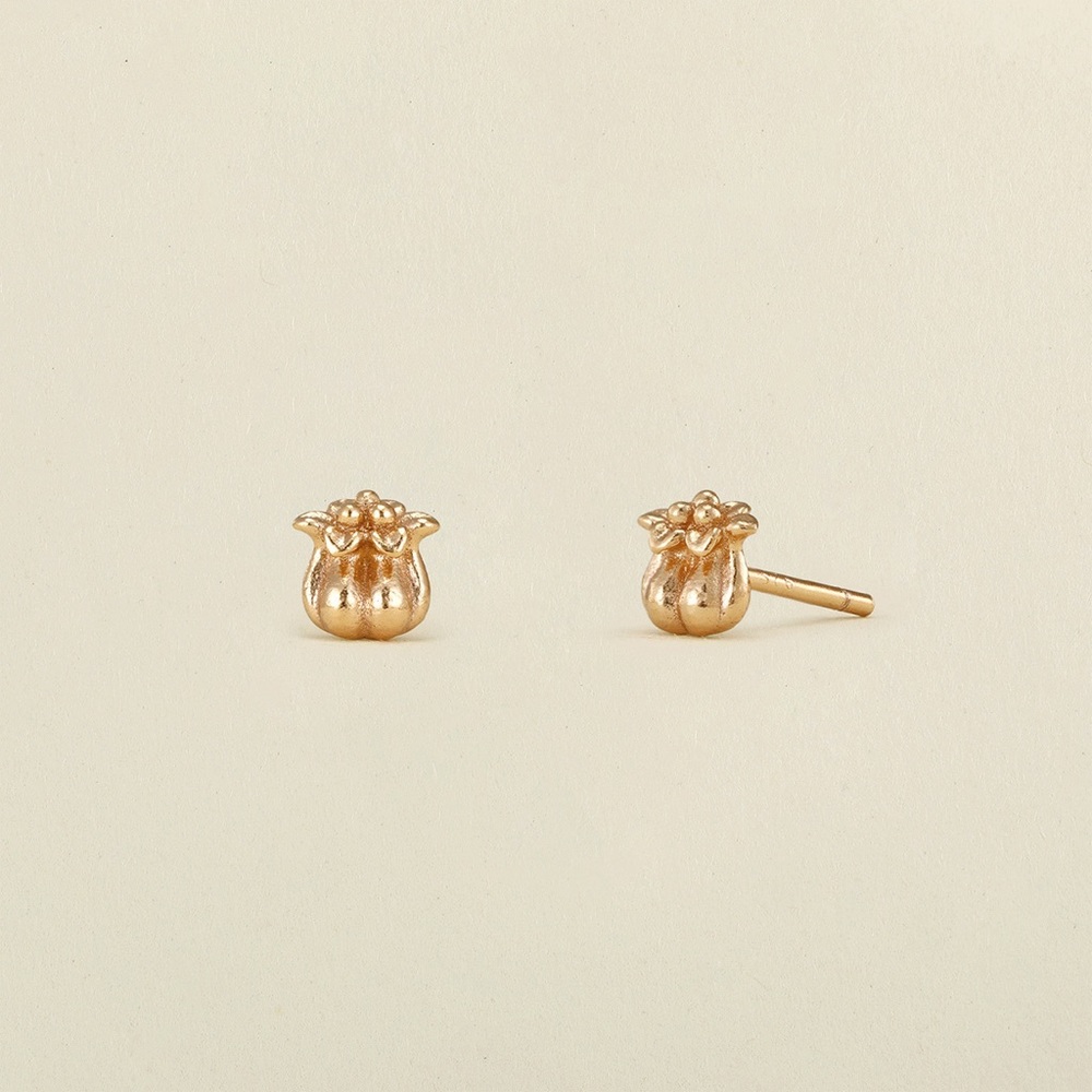 May Birth Flower Stud Earrings